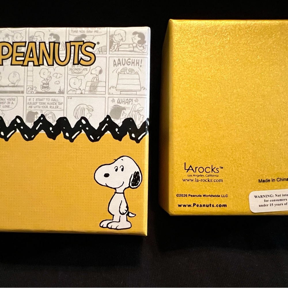 Peanuts Snoopy Woodstock Gold Tone, Silver Plated Friends Forever Bracelet - Picture 2 of 4